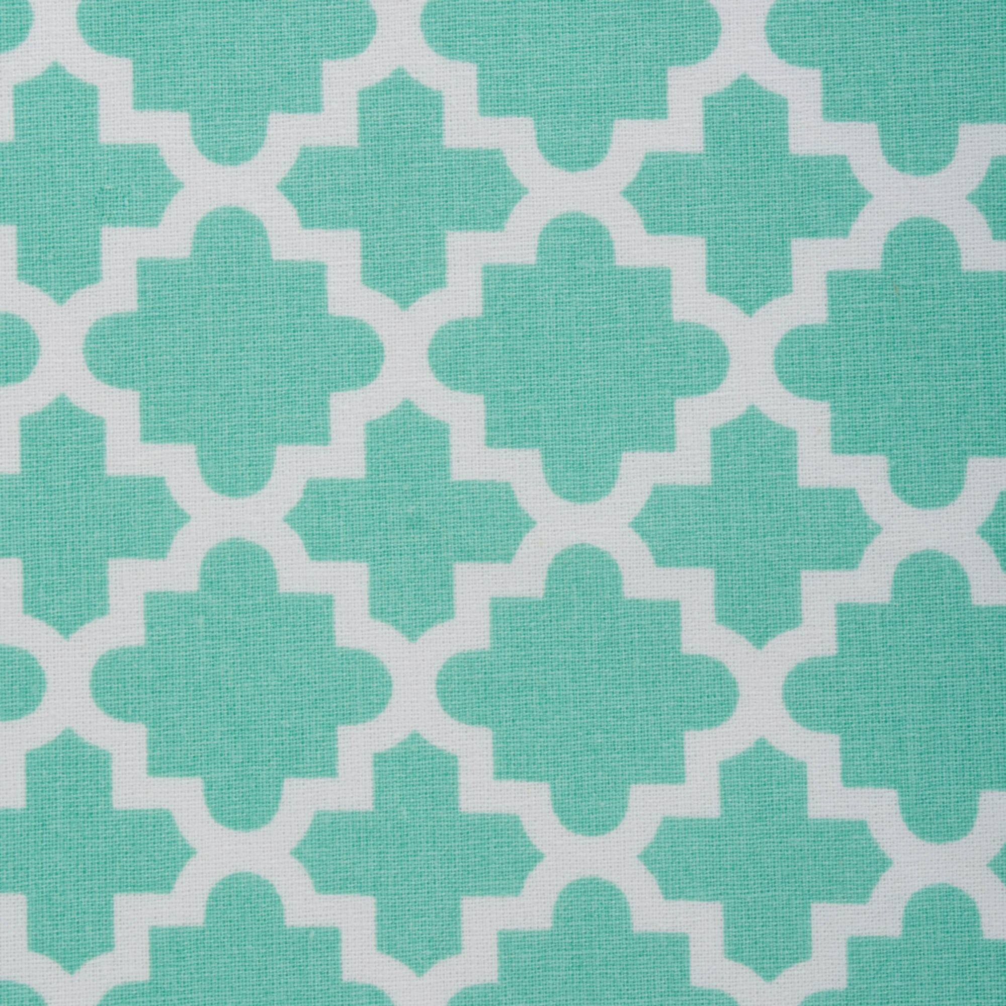 Aqua Lattice Tablecloth 60" x 120"